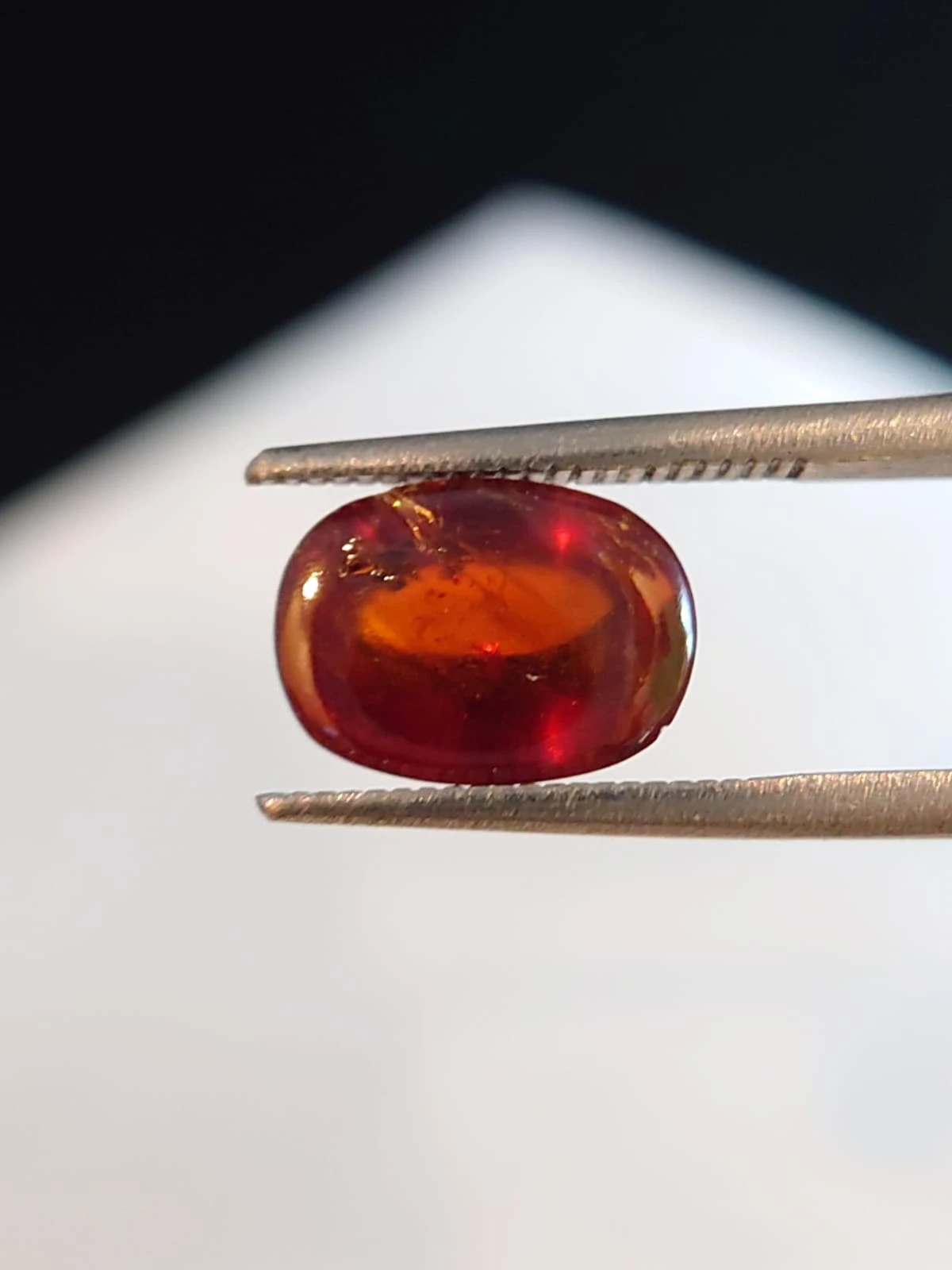 3.39ct Fanta Spessartite Garnet Cabochon Cut From Nigeria — view 3
